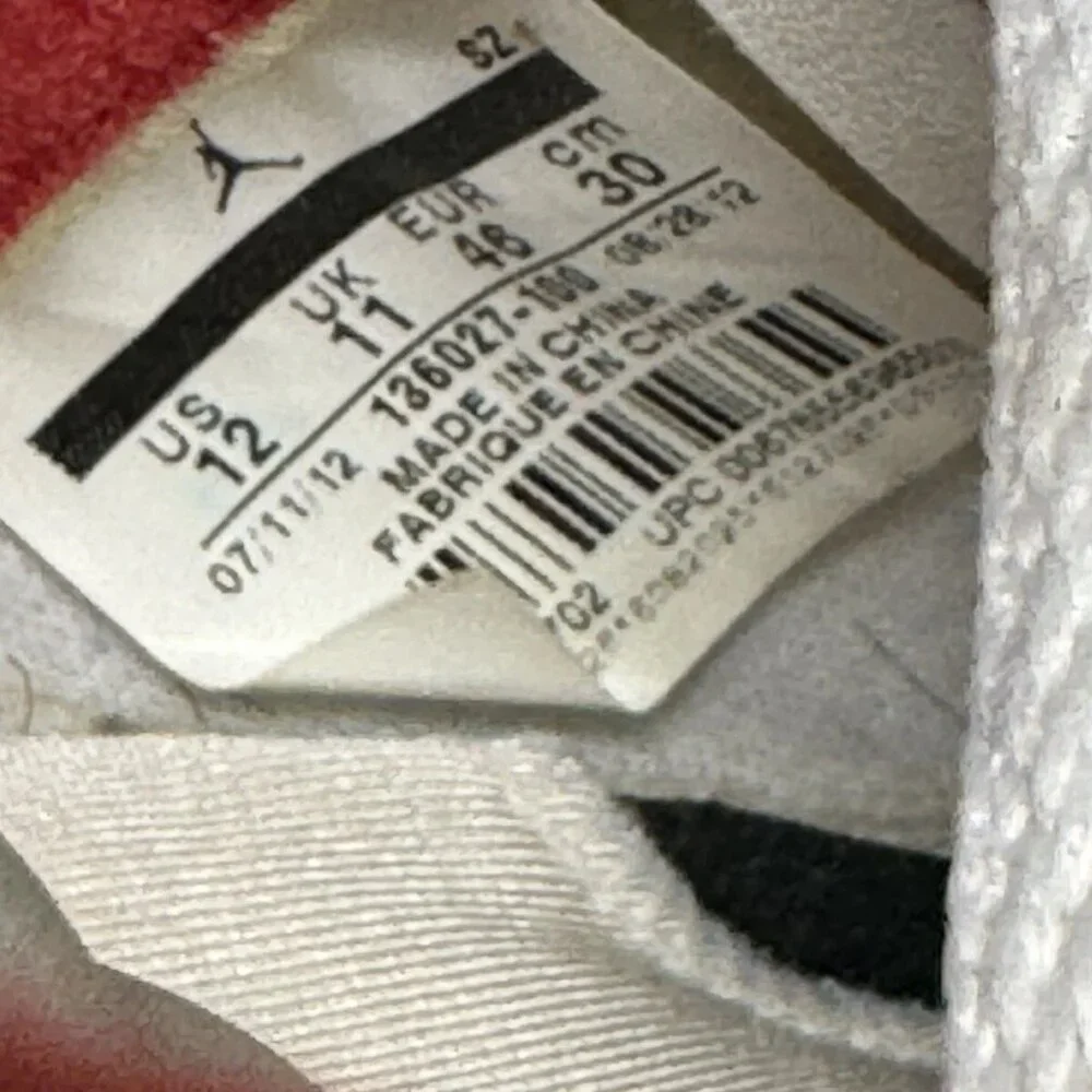 Size 12 - Jordan 5 Retro Fire Red 2013 136027-100‎